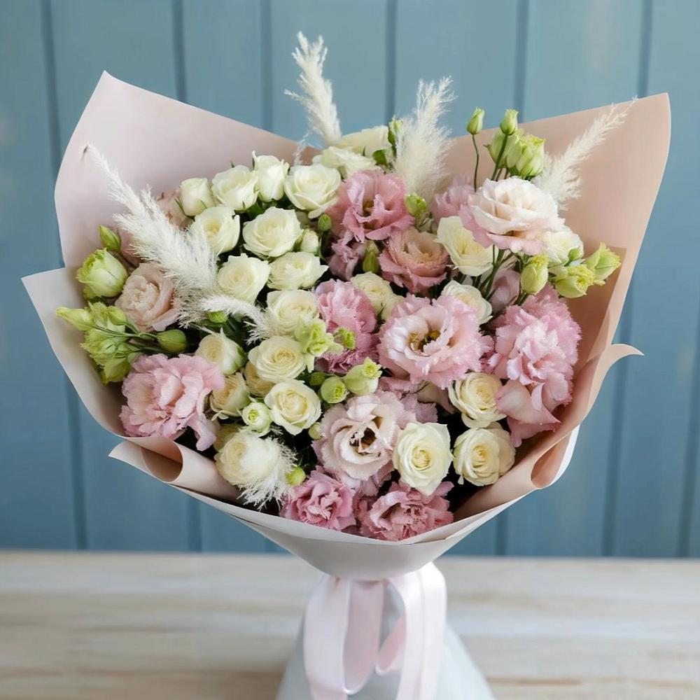 Букет цветов из: Альстромерии и Розы в Центральный Тульская область