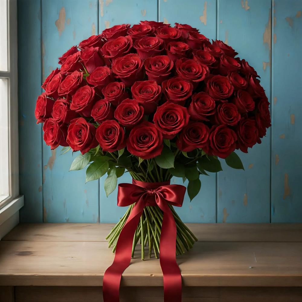 Букет Красные розы Блэк Меджик в Центральный Тульская область