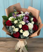 Букет цветов из:  Розы и Альстромерии #REPLACE_PRED# Центральный Тульская область