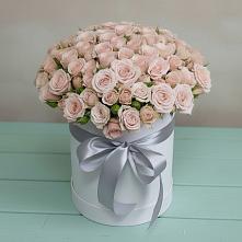 Цветочная композиция из Розы в шляпной коробке в Центральный Тульская область