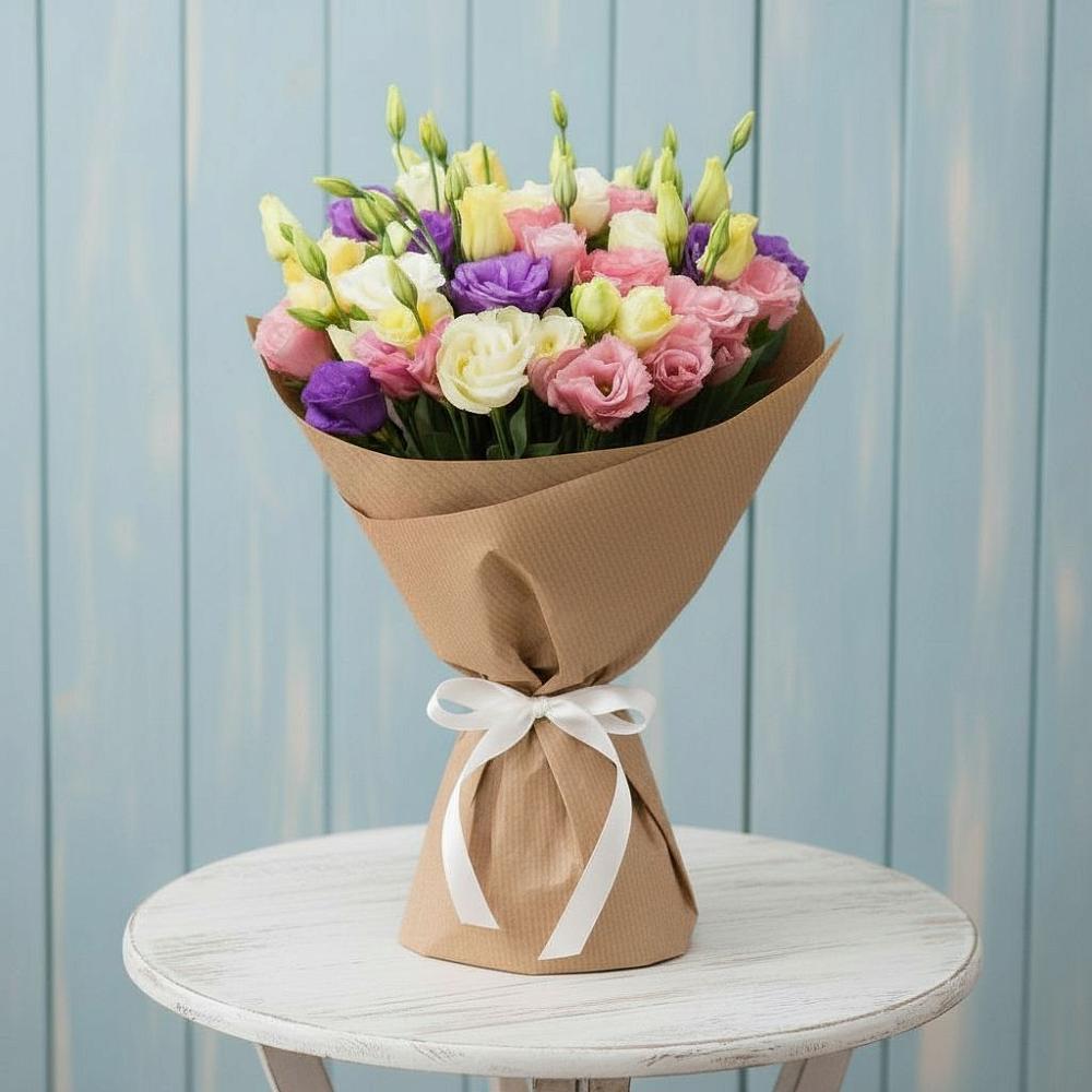 Букет цветов из: Лизиантусы в Центральный Тульская область