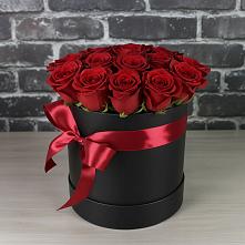 Цветочная композиция из Розы в шляпной коробке в Центральный Тульская область