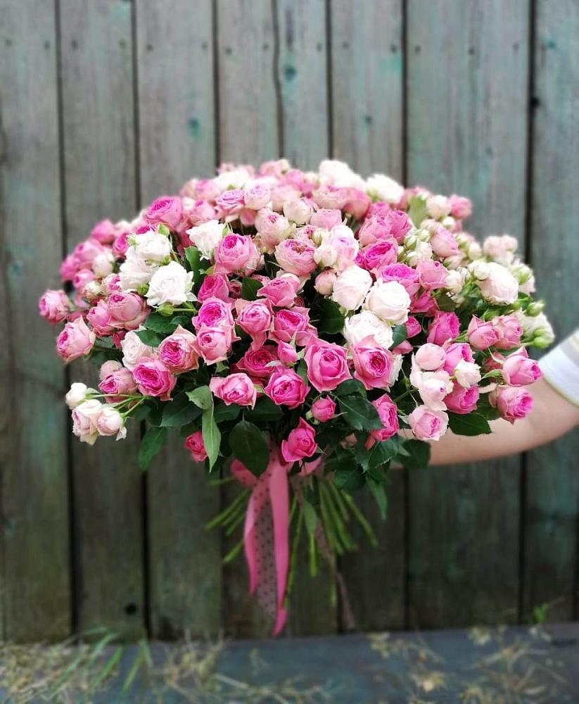 Букет Розовые кустовые розы Натали и Лав Лидия в Центральный Тульская область