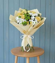 Букет цветов из:  Хризантемы и Розы в Центральный Тульская область