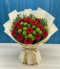 Букет цветов из:  Розы и Хризантемы #REPLACE_PRED# Центральный Тульская область