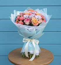 Букет цветов из:  Хризантемы и Розы #REPLACE_PRED# Центральный Тульская область