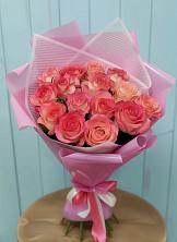 Букет 15 Розовых роз Равель в Центральный Тульская область