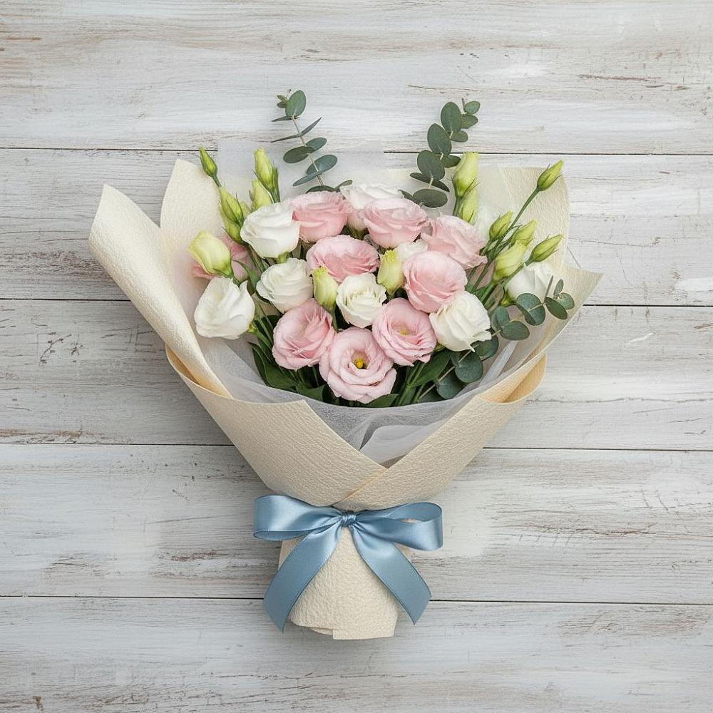 Букет цветов из: Лизиантусы в Центральный Тульская область